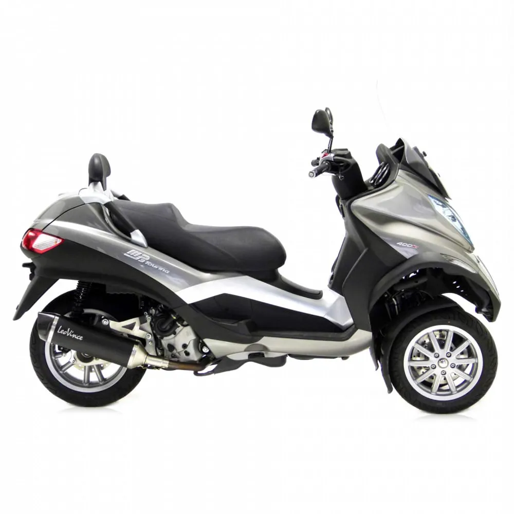 Terminale Di Scarico Nero Acciaio Piaggio Mp3 500/business/lt/sport 2011 > 2016-14005-100782