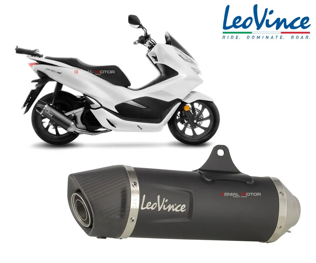 Impianto Completo 1/1 Leovince Nero Inox Racing Honda Pcx 125 2018 > 2020 14062-14062-148084