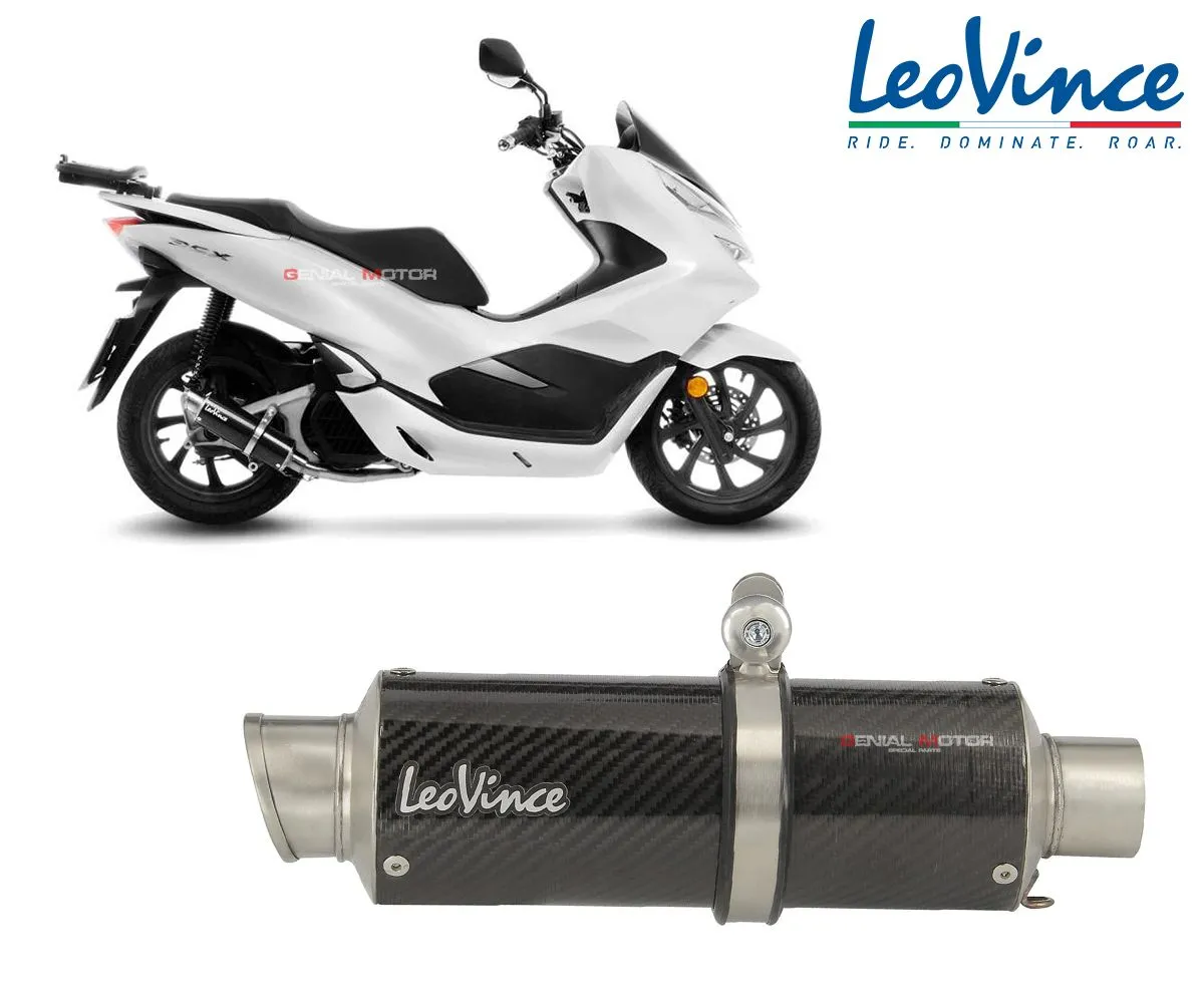 Impianto Completo 1/1 Leovince Gp Corsa Carbonio Racing Honda Pcx 125 2018 > 2020 3397-3397-148068