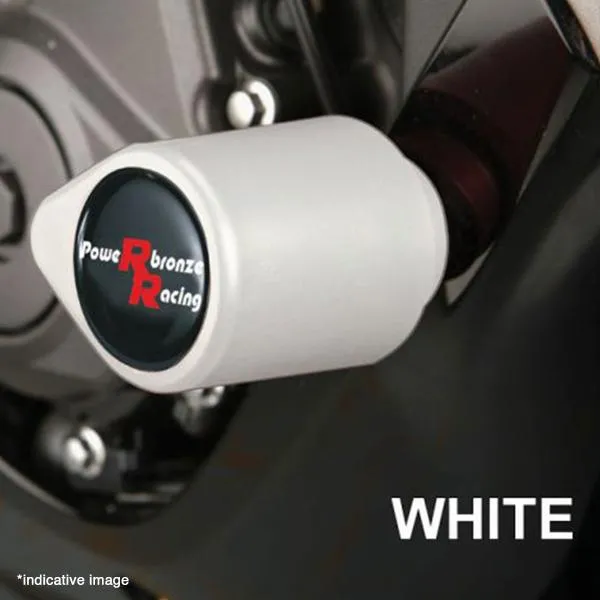 Coppia tamponi telaio PowerBronze bianchi BMW F800R 2009-2014