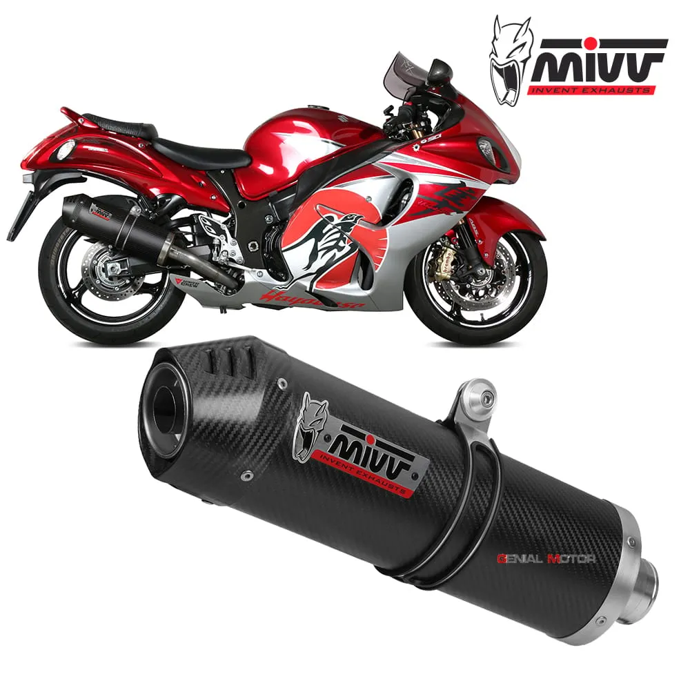 Terminali Scarichi Mivv Oval Carbonio Carbon Cap Kat Suzuki Gsx-r 1300 Hayabusa 2008 > 2020-S.052.LEC-146732