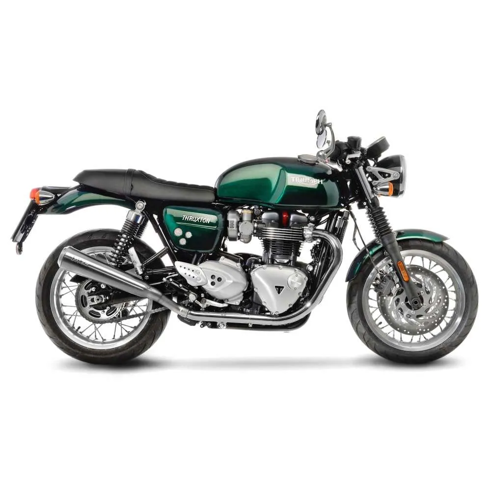 2 Terminali Scarico Leovince Classic Racer Triumph Thruxton W Cooled 2016 > 2018-15005-100942