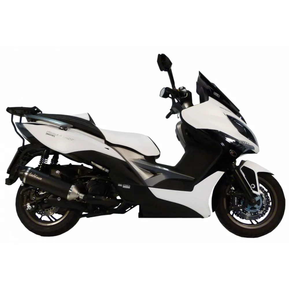 Terminale Di Scarico Nero Acciaio Kymco Xciting 400i 2012 > 2016-14011-100622