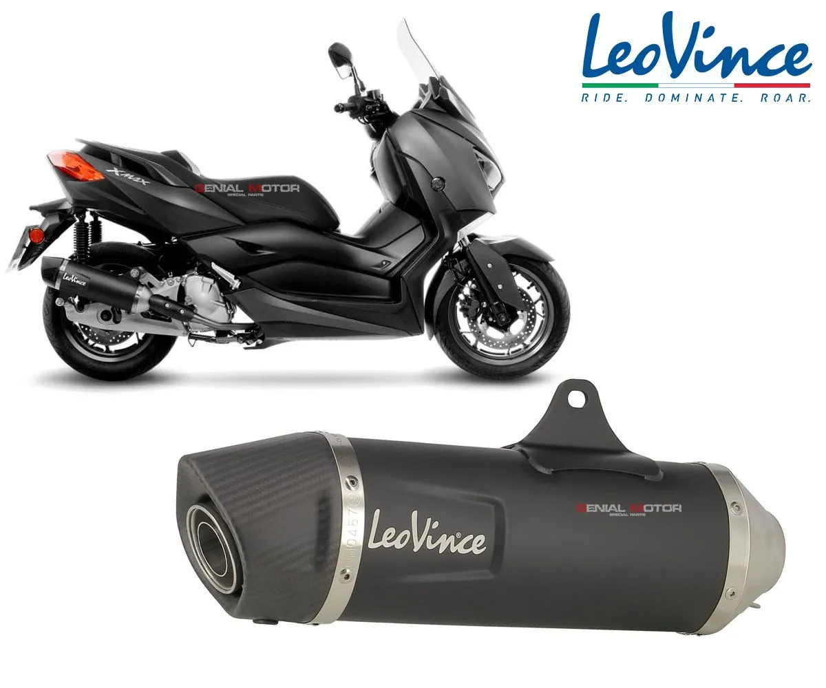 Impianto Completo 1/1 Leovince Nero Racing Yamaha X-max 125/iron Max 2017 > 2020 14060-14060-148080