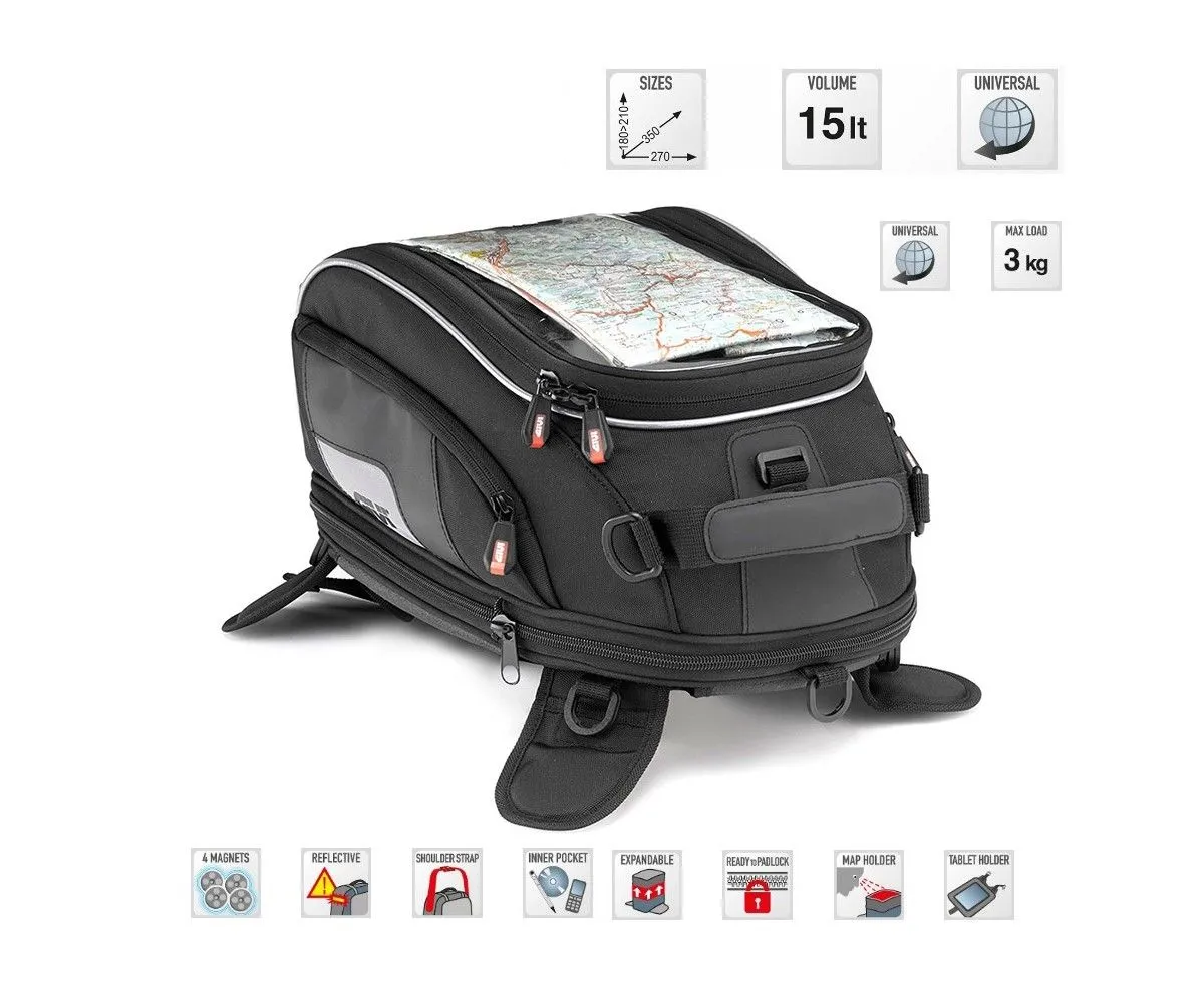 Givi Borsa Serbatoio Espandibile Con Magneti Estraibili 15 Lt Xs312-XS312-152429