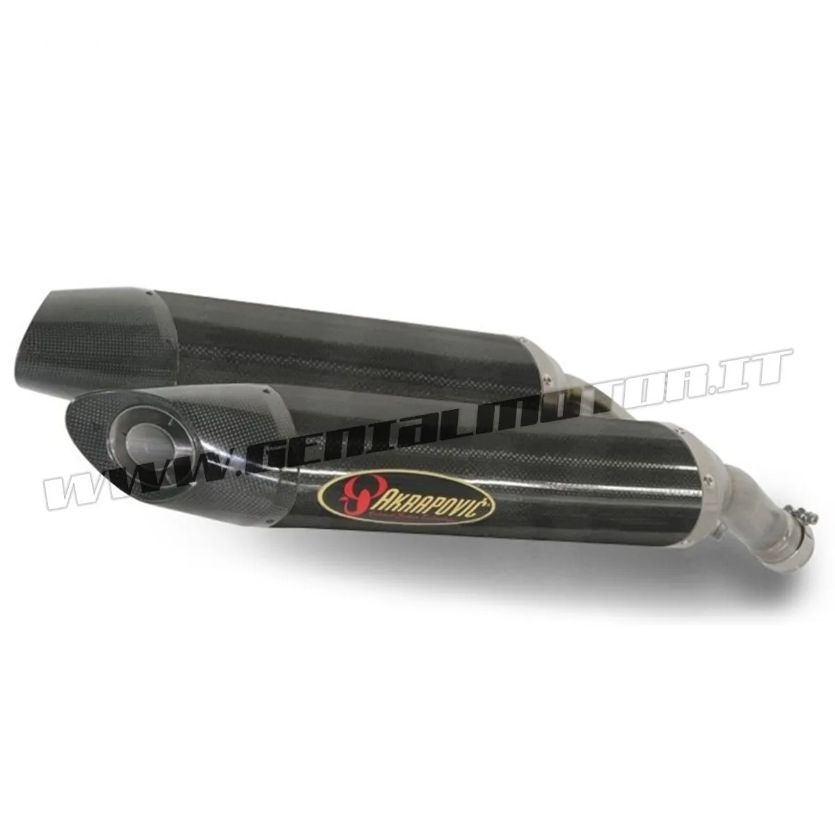 Coppia Terminali Di Scarico In Carbonio Akrapovic Per Yamaha Yzf-r1 2004 > 2006-S-Y10SO6-HDTC/1-99634