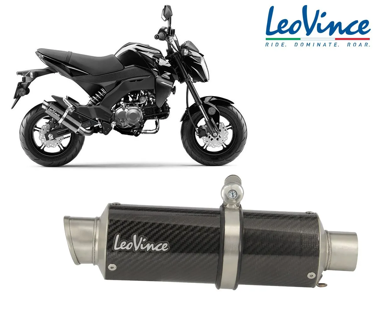 Impianto Completo 1/1 Leovince Gp Corsa Carb Racing Kawasaki Z 125 Pro 2017 > 2022 3394-3394-148058