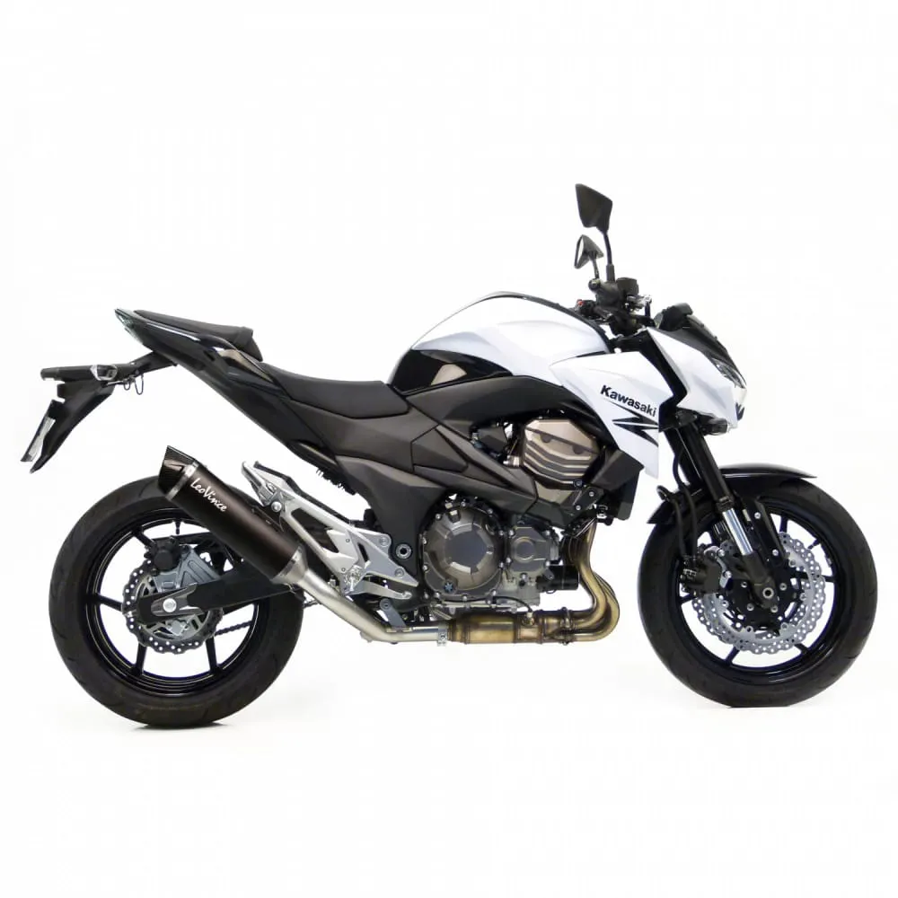 Terminale Di Scarico Nero Acciaio Kawasaki Z 800 E 2013 > 2016-14017-100464