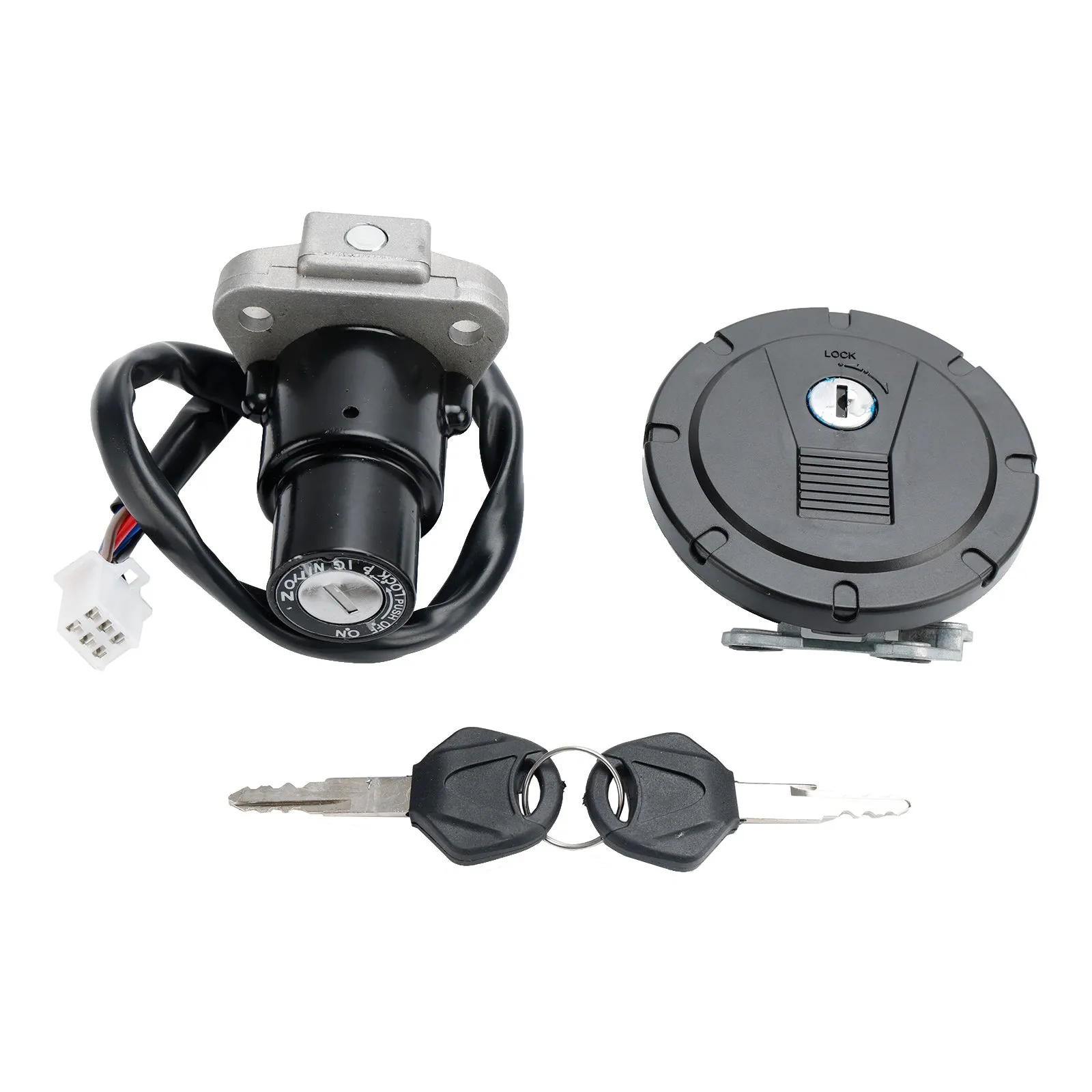 Commutateur d'allumage pour Kawasaki KL250 KLR250 86-05 KL600 KLR650 87-07 bouchon de gaz de carburant