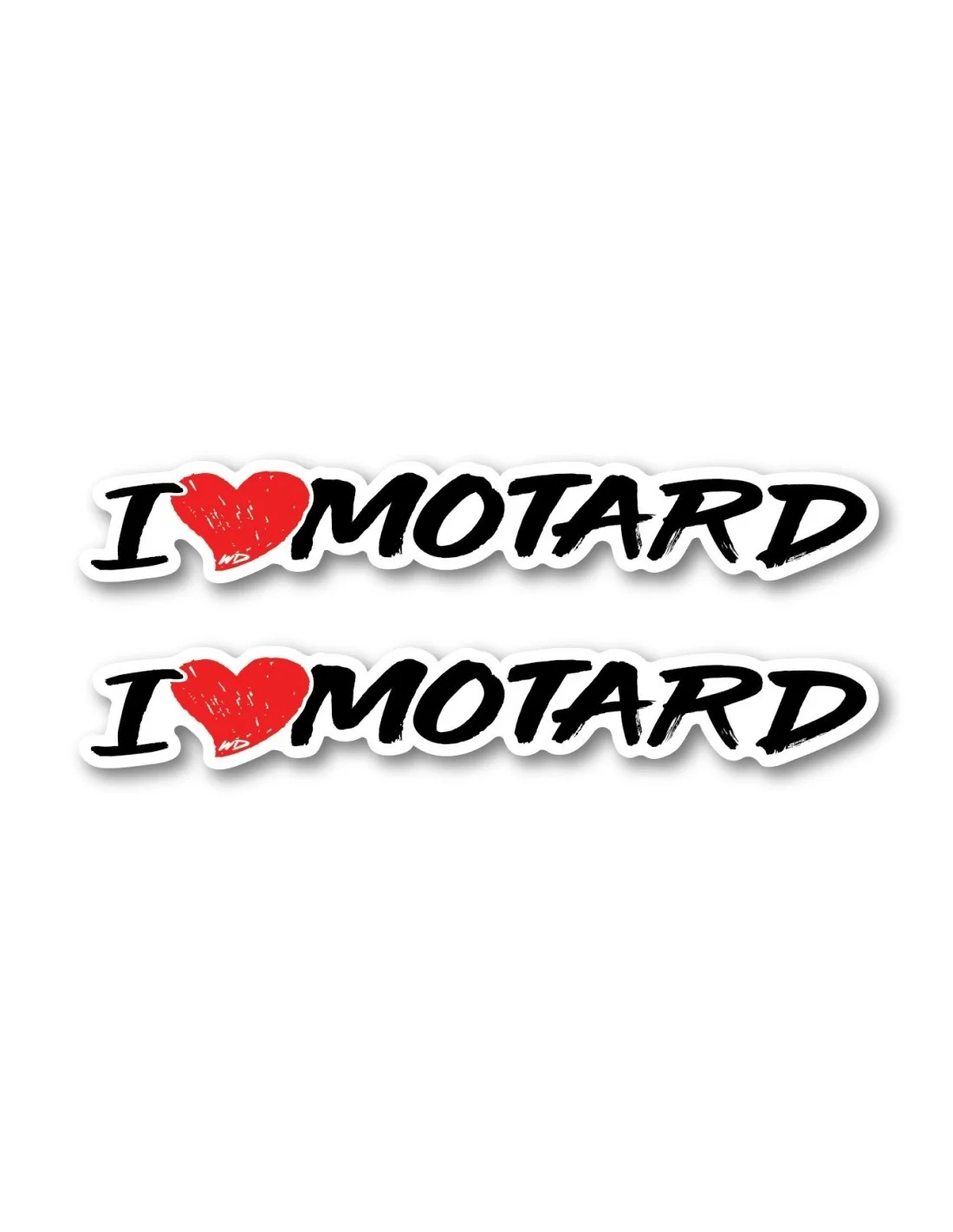 Adesivo parafango anteriore -I love motard- (2 pezzi)