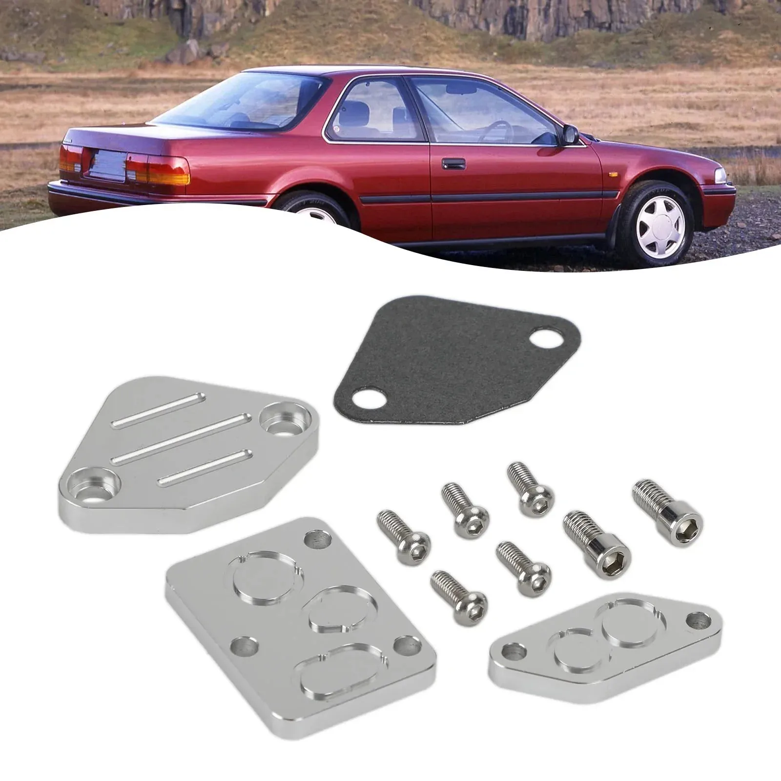 EGR Supprimer Block Off Plate Air Boost pour Honda Accord Prelude VTEC 1990-1997 Générique