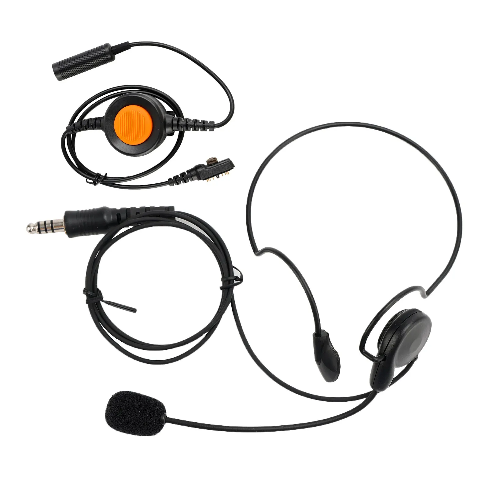 Casque tactique à prise arrière 7.1-C7, 6 broches U94 PTT pour Hytera PD780/700G/580
