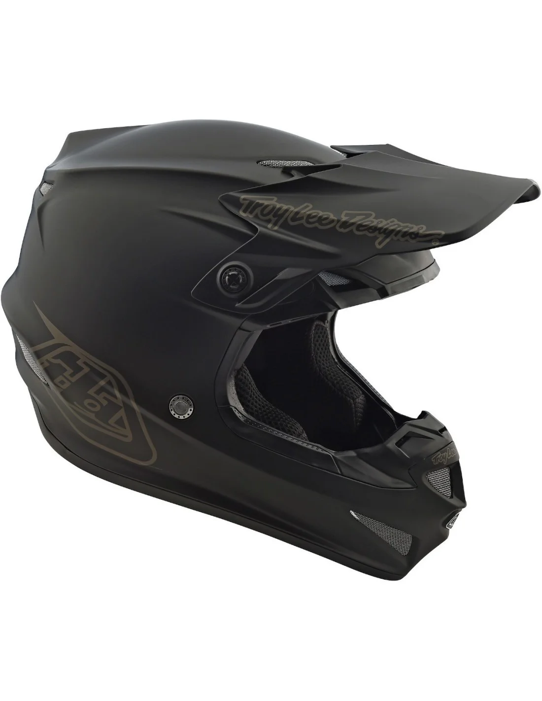 Casco Troy Lee Desing SE4 POLYACRYLITE Mono Black Opaco