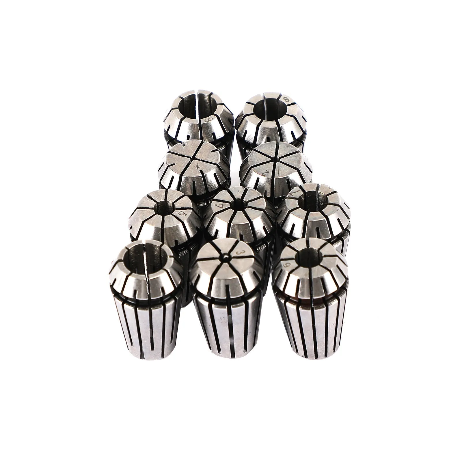 10 pièces ER16 jeu de pinces à ressort pour outil de tour de fraisage CNC Machine de gravure en acier