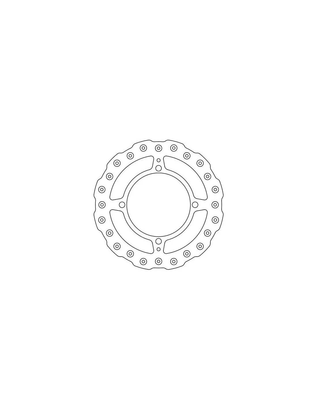 Disco freno posteriore Ferodo per Kawasaki 240mm