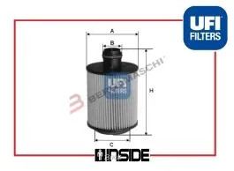 UFI 25.061.00 FILTRO OLIO