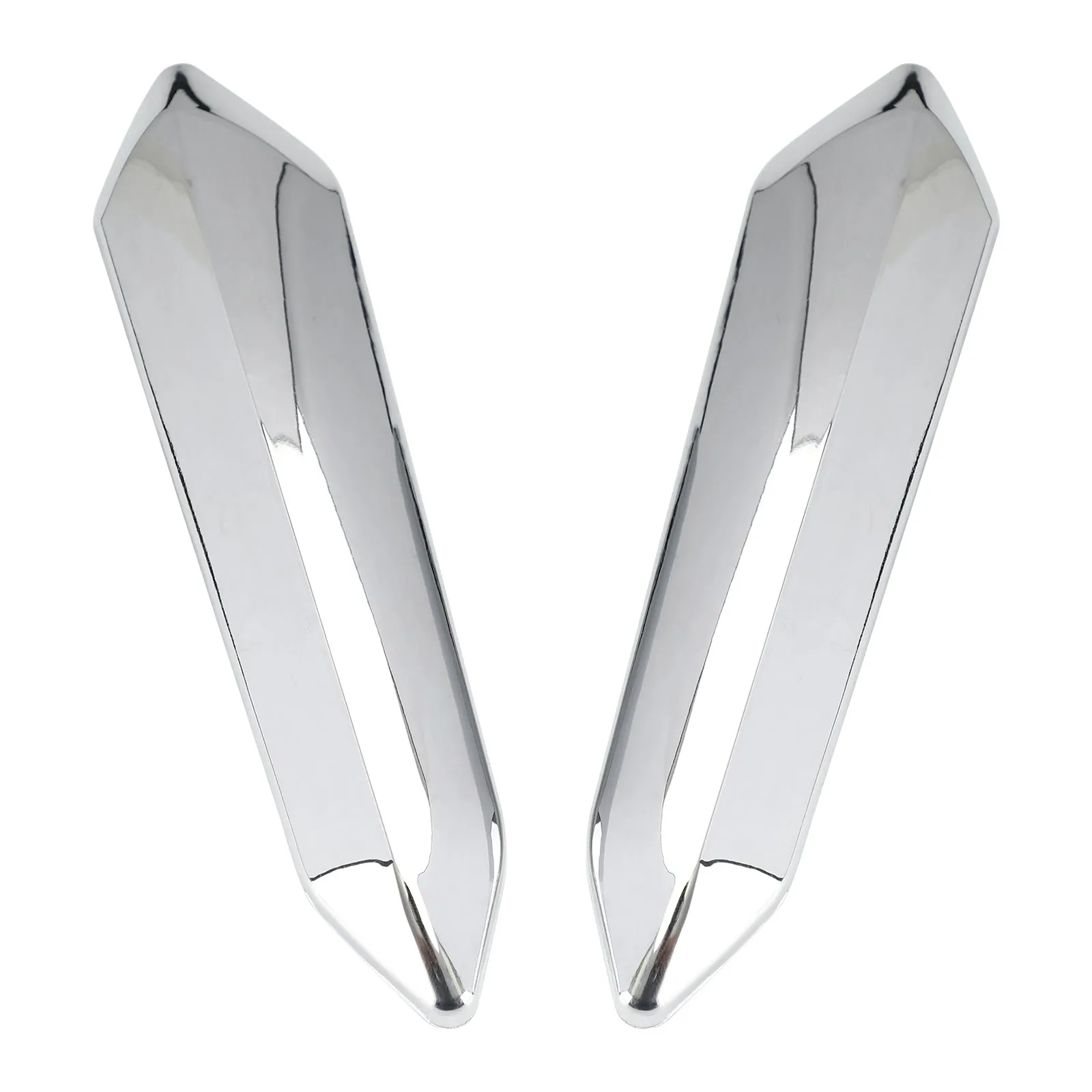 Paire de couvre-jambes de pare-brise chromés pour Honda Goldwing GL1800 2018-2021 générique