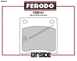 FERODO FDB151P PASTIGLIE FRENO ROAD/OFFROAD CARBON GRIP PLATINUM