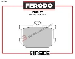 FERODO FDB177P PASTIGLIE FRENO ROAD/OFFROAD CARBON GRIP PLATINUM