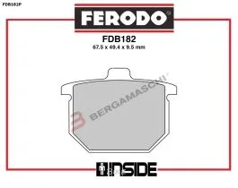FERODO FDB182P PASTIGLIE FRENO ROAD/OFFROAD CARBON GRIP PLATINUM