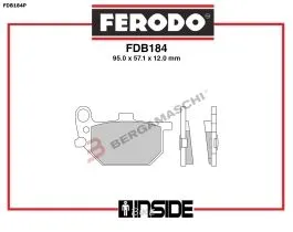 FERODO FDB184P PASTIGLIE FRENO ROAD/OFFROAD CARBON GRIP PLATINUM