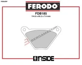 FERODO FDB185P PASTIGLIE FRENO ROAD/OFFROAD CARBON GRIP PLATINUM