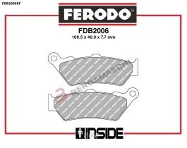 FERODO FDB2006EF PASTIGLIE FRENO ROAD/OFFROAD CARBON GRIP ECO FRICTION