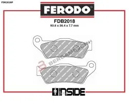 FERODO FDB2018P PASTIGLIE FRENO ROAD/OFFROAD CARBON GRIP PLATINUM