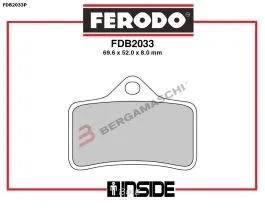FERODO FDB2033P PASTIGLIE FRENO ROAD/OFFROAD CARBON GRIP PLATINUM