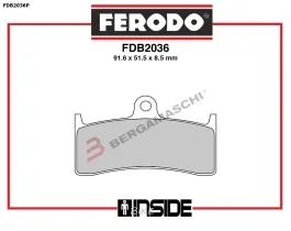 FERODO FDB2036P PASTIGLIE FRENO ROAD/OFFROAD CARBON GRIP PLATINUM