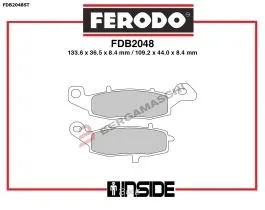 FERODO FDB2048ST PASTIGLIE FRENO ROAD SINTER GRIP