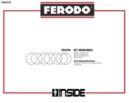 FERODO FSS0219 KIT DISCHI + MOLLE FRIZIONE RICAMBIO PER KIT 1232