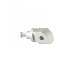 FTP008SIL - Adattatore Poggiapiedi Passeggero Per Pedana Originale (Coppia) / Silver