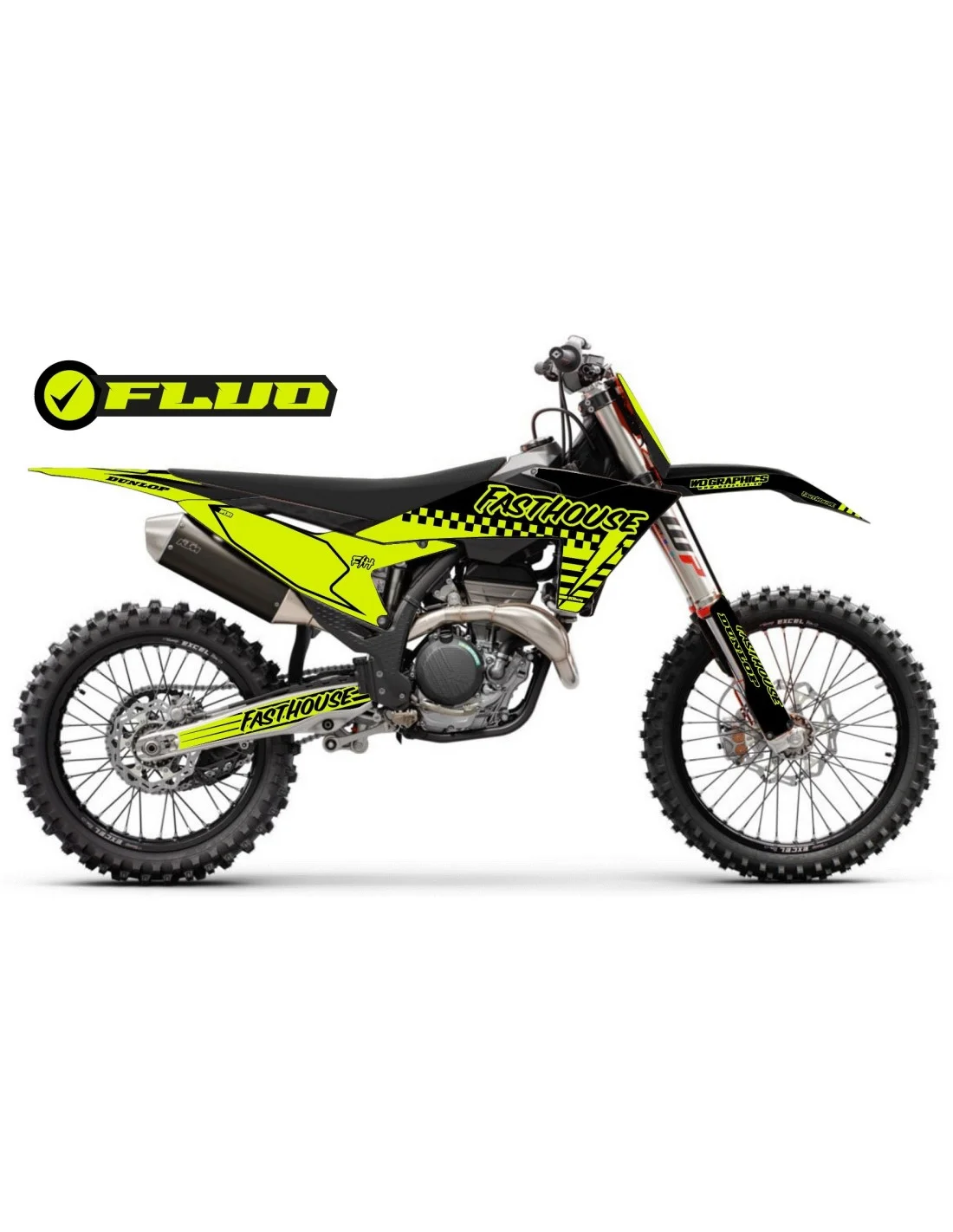GRAFICHE KTM Fasthouse Giallo Fluo