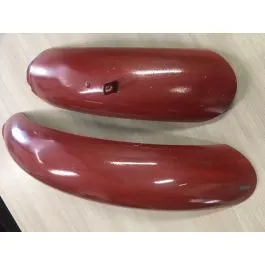 Parafanghi per bici 20 Fat Bike in alluminio grezzo - Modello corto