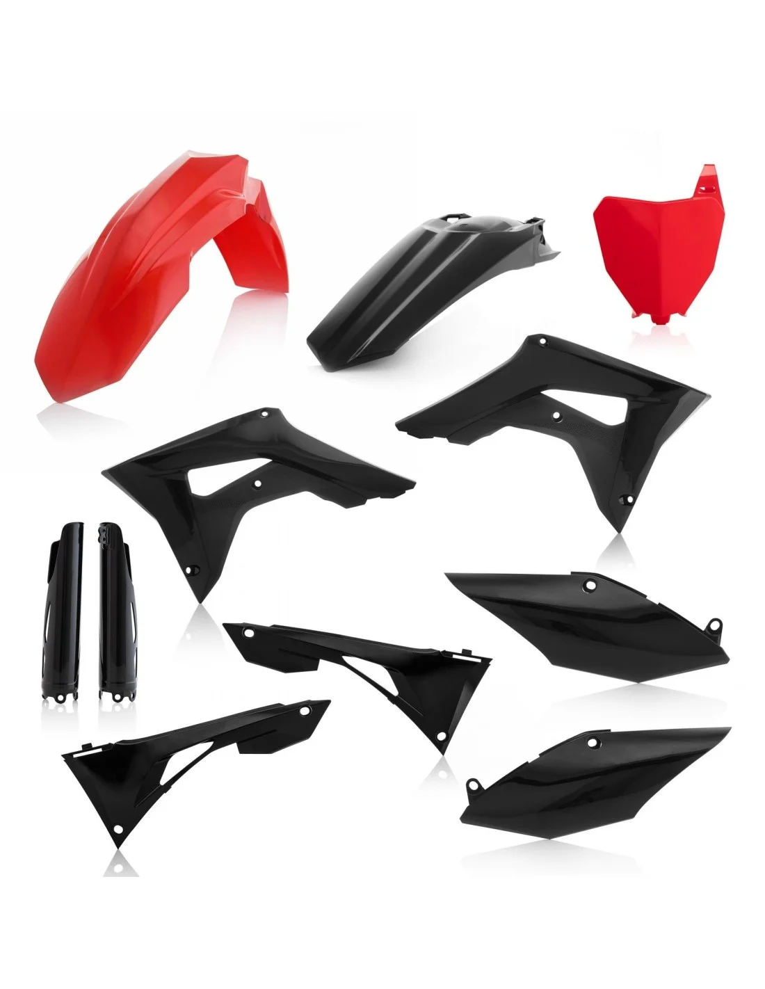 Kit plastiche Acerbis per Honda CRF 450 19-20 CRF 250 19-21 rosso/nero