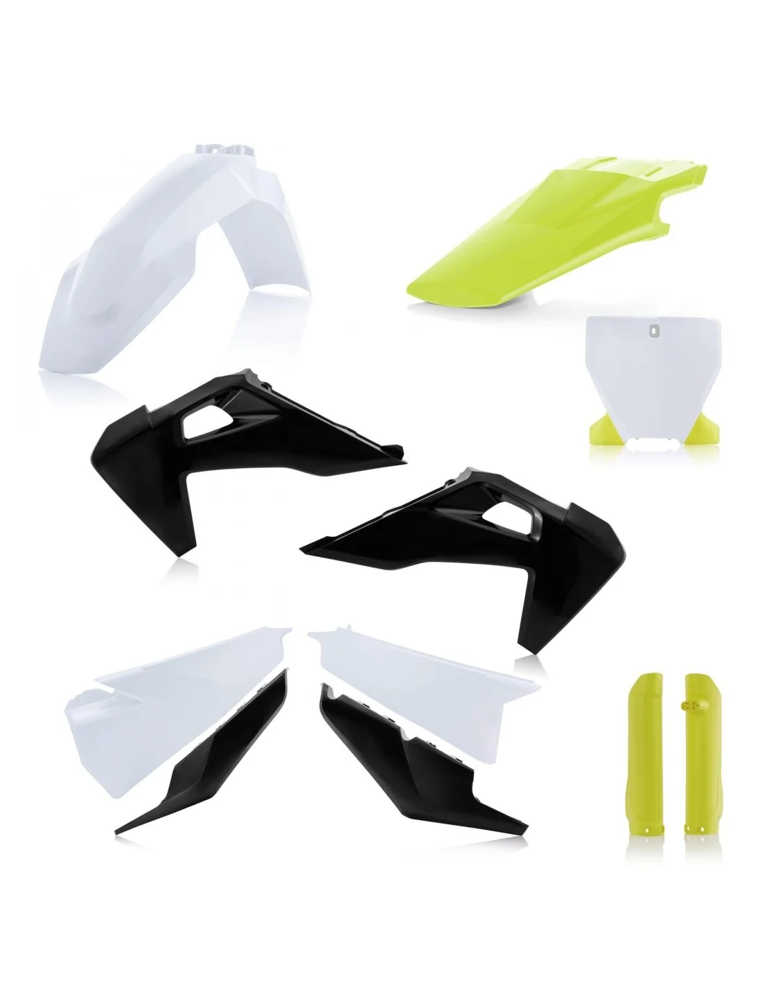 Kit plastiche Acerbis per Husqvarna TC-FC 2019-2022 bianco/nero