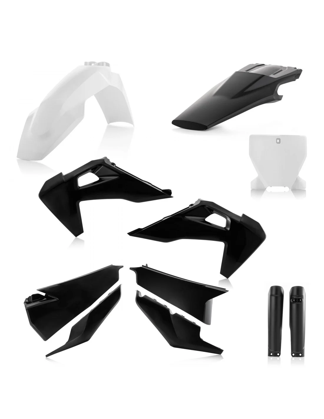 Kit plastiche Acerbis per Husqvarna TC-FC 2019-2022 nero/bianco