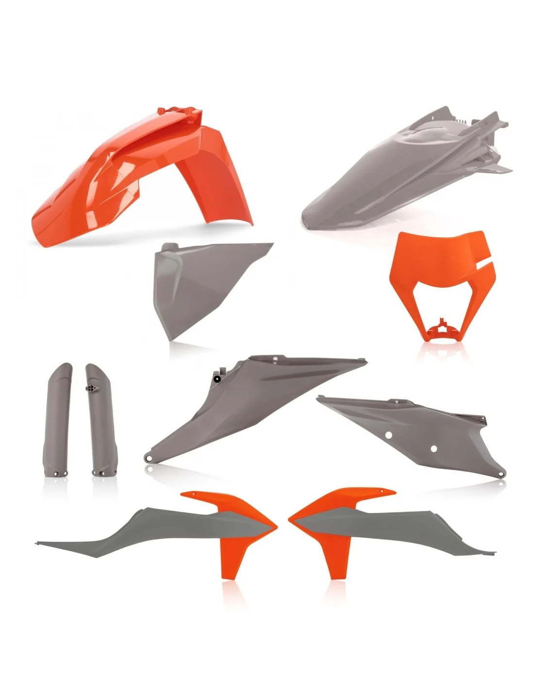 Kit plastiche Acerbis per KTM EXC/EXCF 2020- grigio/arancio
