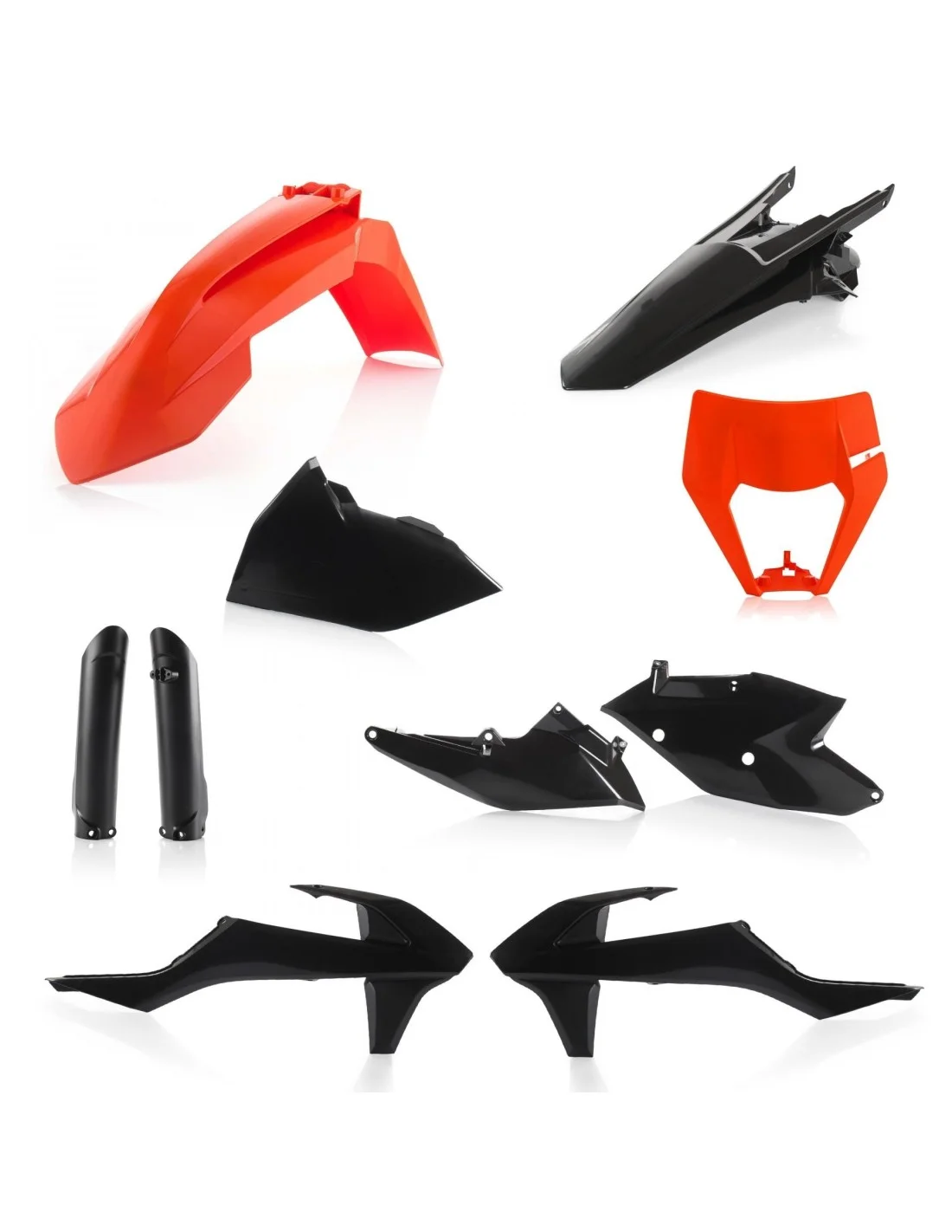 Kit plastiche Acerbis per KTM EXC/EXCF 2017-2019 nero/arancione