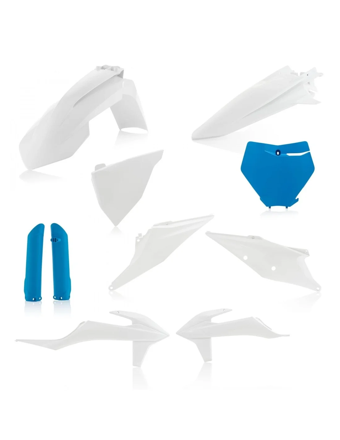 Kit plastiche Acerbis per KTM SX/SXF 2019-2022 bianco/blu