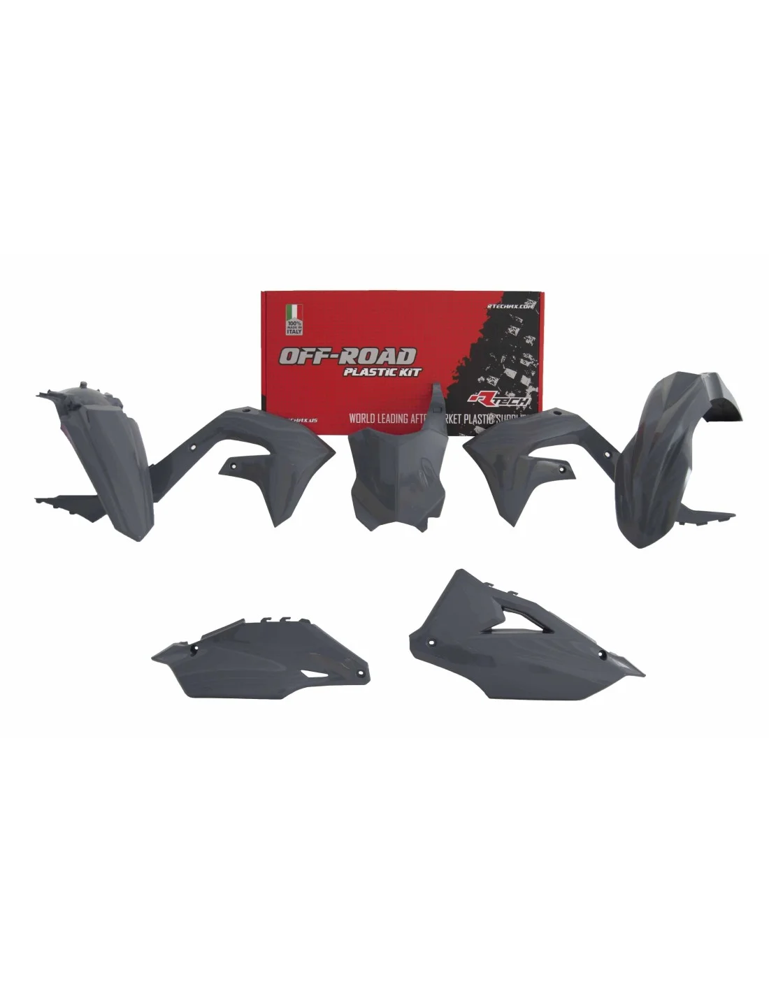 Kit plastiche Rtech KXF 450 19- KXF 250 21- grigio