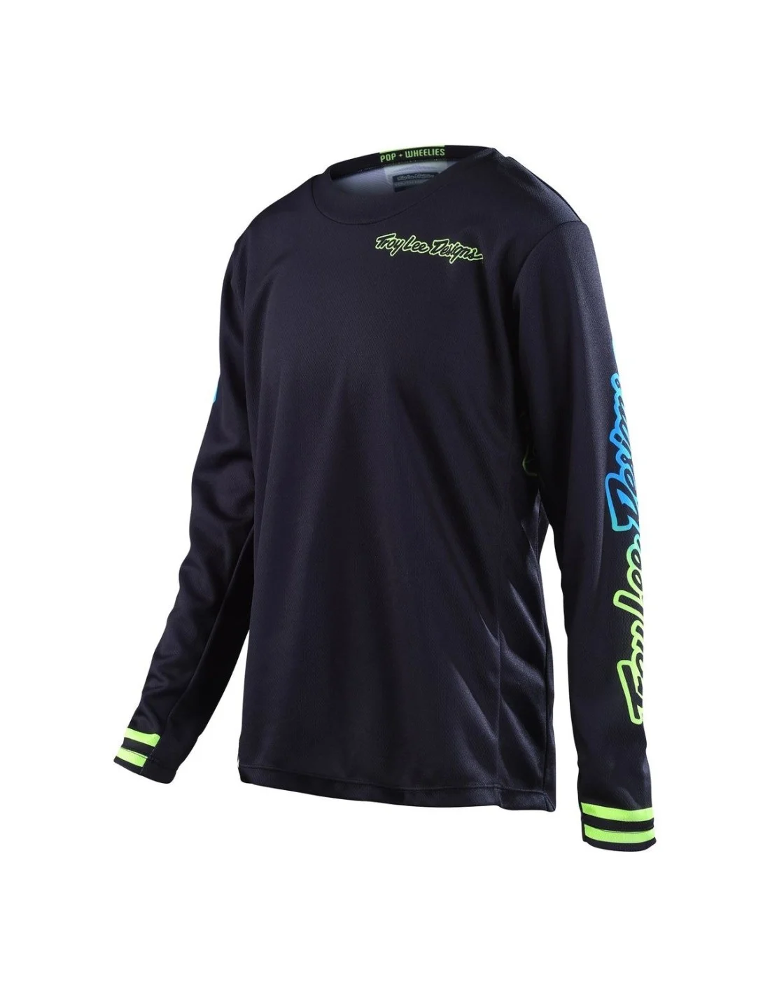 Maglia Bambino Troy Lee Design GP Mono black - yellow - cyan