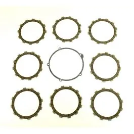 ATHENA P40230015 FRICTION PLATES KIT WITH CLUTCH COVER GASKET / KIT DISCHI GUARNITI FRIZIONE + GUARNIZIONE