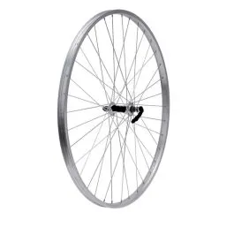 Ruota anteriore bici 27,5 MTB cerchio in alluminio argento v-brake 36 raggi