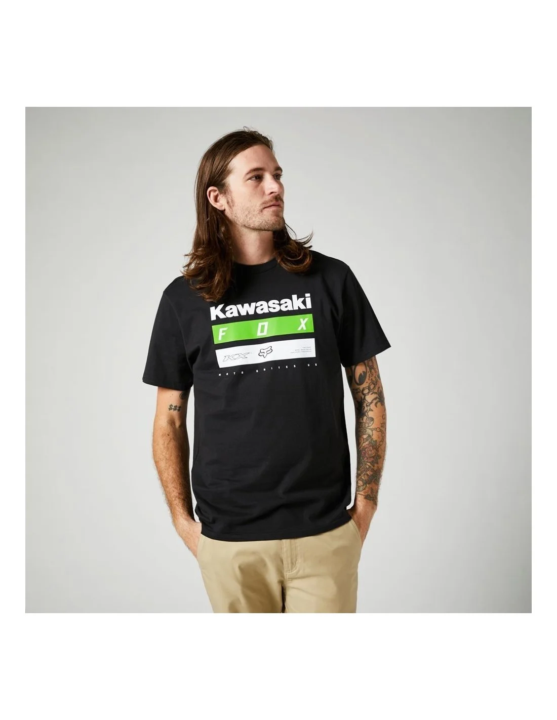 T-shirt FOX Kawasaki Nera